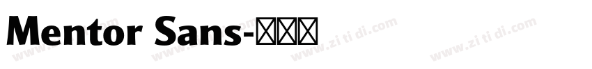 Mentor Sans字体转换
